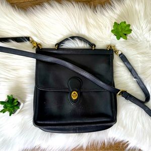 1996 Coach Willis Bag in black leather